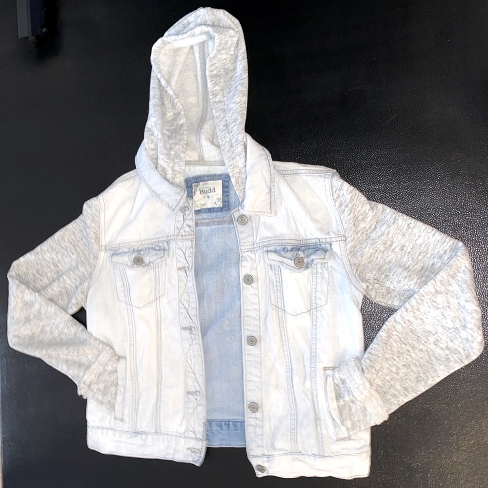 Mudd Knit Sleeve Denim Jacket